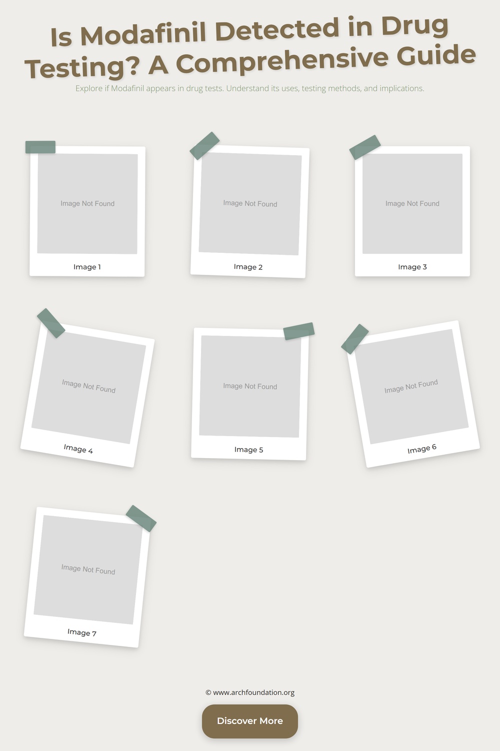 Collage for Is Modafinil Detected in Drug Testing? A Comprehensive Guide