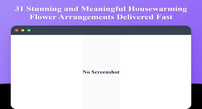 Elegant Housewarming Bouquets