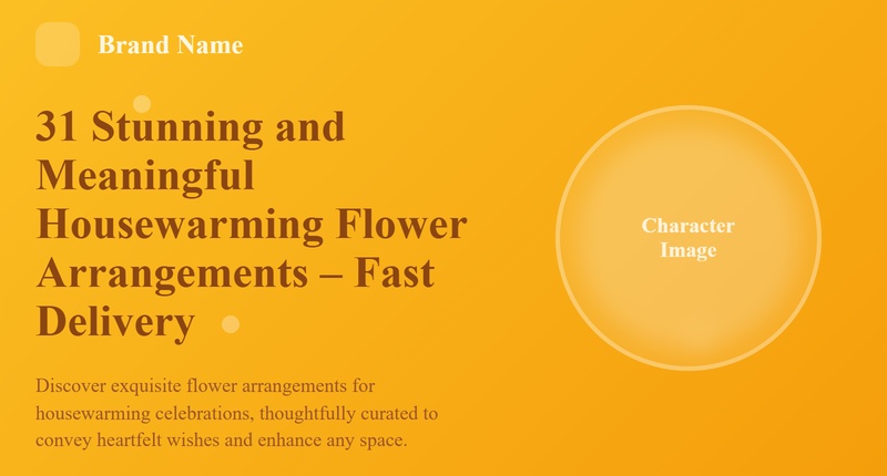 Elegant Housewarming Flowers