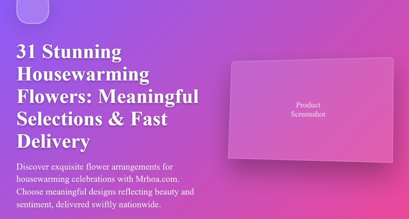 Elegant Housewarming Flowers