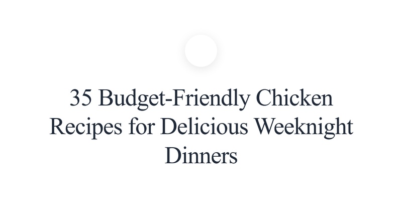 Affordable Chicken Dinners