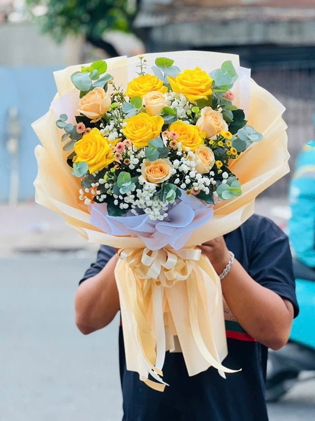 Bó hoa mừng thọ