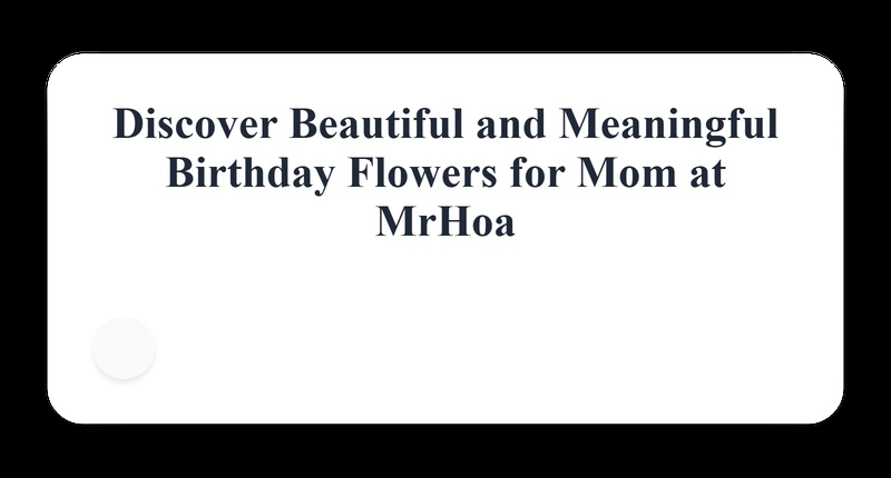 Perfect Birthday Flowers