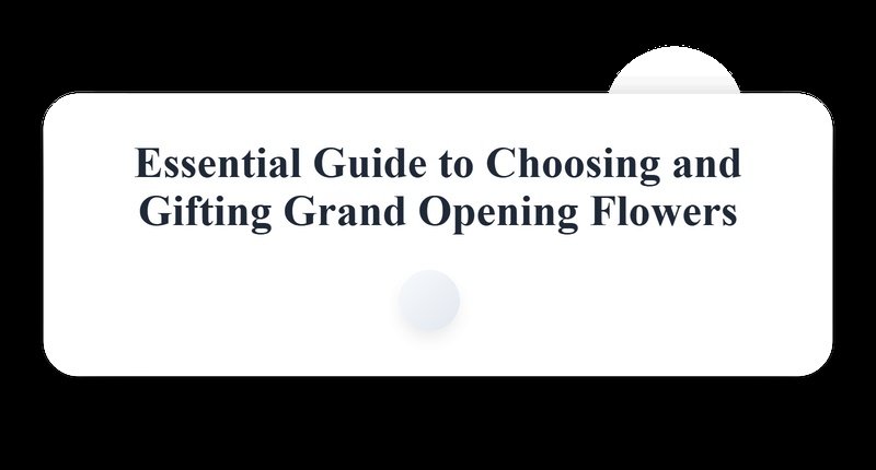 Grand Opening Flower Tips