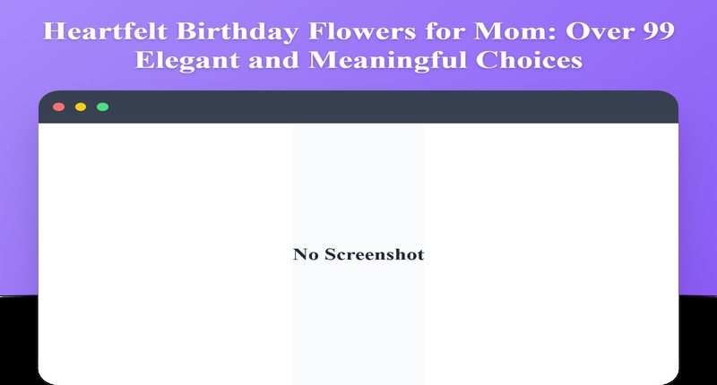 Elegant Birthday Blooms for Mom