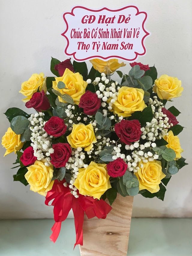 Heartfelt celebration flower arrangement