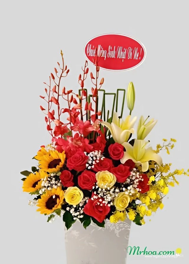 Hoa mừng thọ đẹp