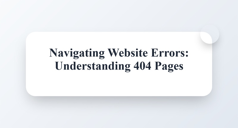 Understanding 404 Errors