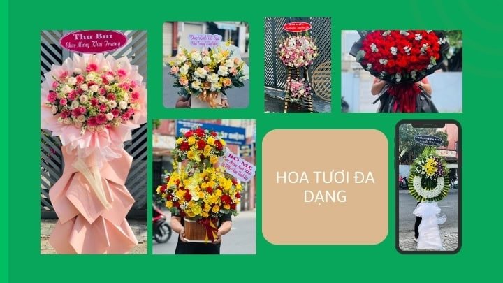 Shop hoa tươi Kiên Giang cung cấp hoa tươi đa dạng 