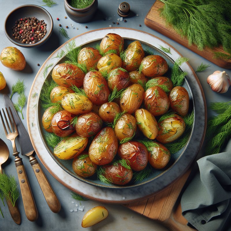 Easy Roasted Dill Potatoes Recipe: Crispy and Tender Side Dish