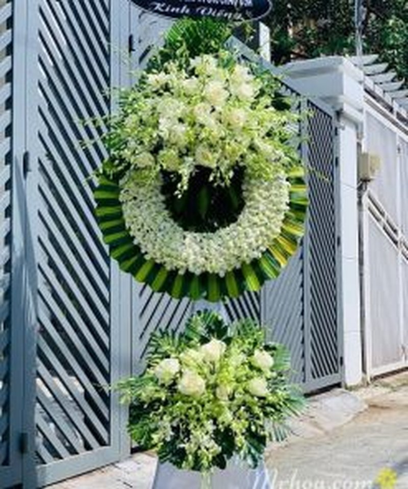 Lẵng hoa đám tang