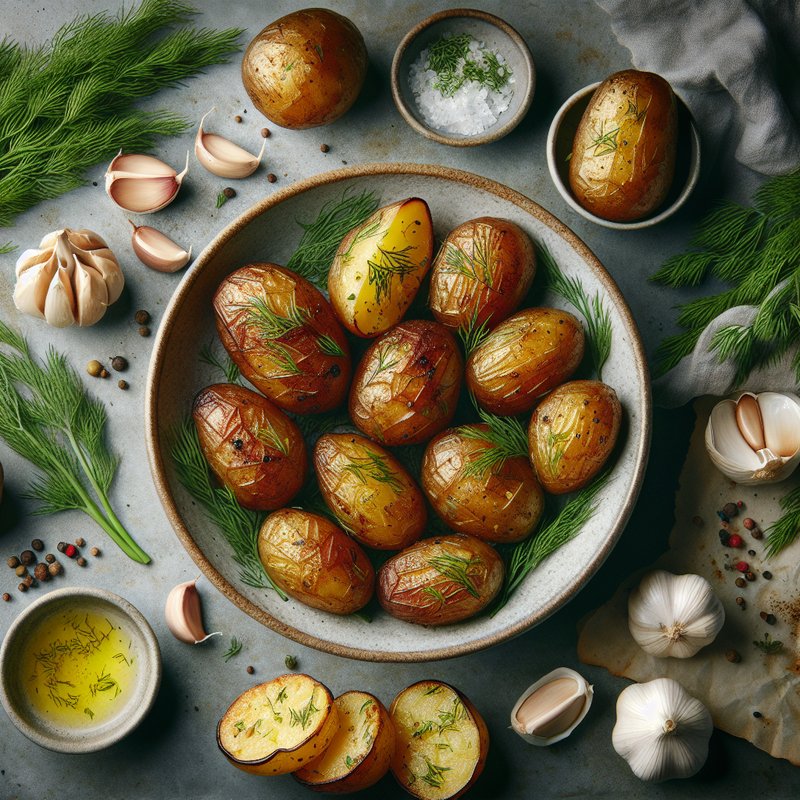 Easy Roasted Dill Potatoes Recipe: Crispy, Tender Side Dish