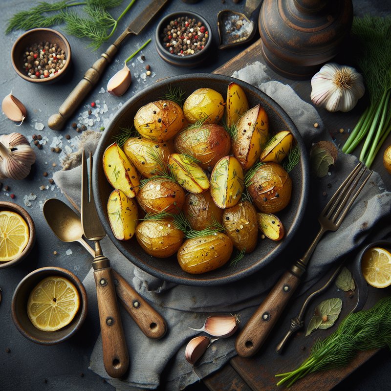 Roasted Dill Potatoes Recipe