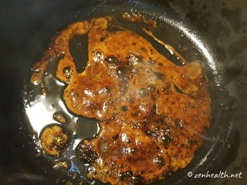 Caramelizing brown sugar