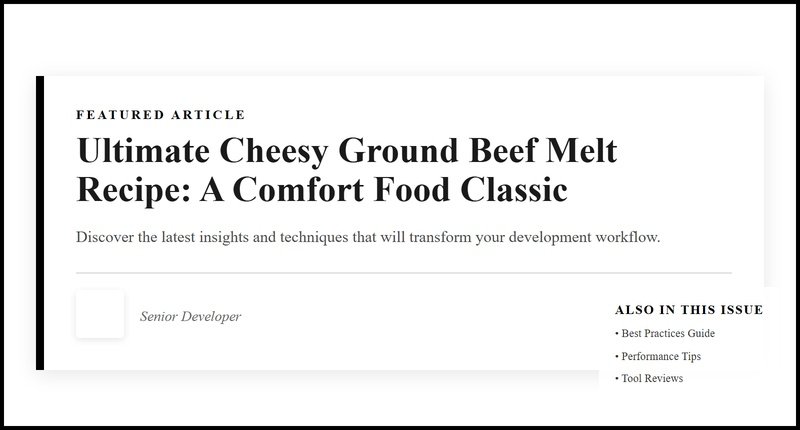 Collage for Ultimate Cheesy Ground Beef Melt: The Perfect Comfort Food Recipe