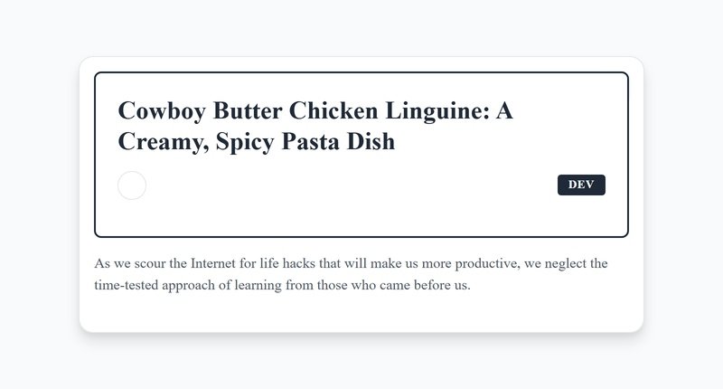 Bold Cowboy Butter Pasta