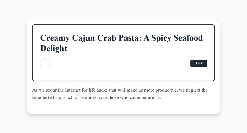 Bold & Creamy Cajun Crab Pasta