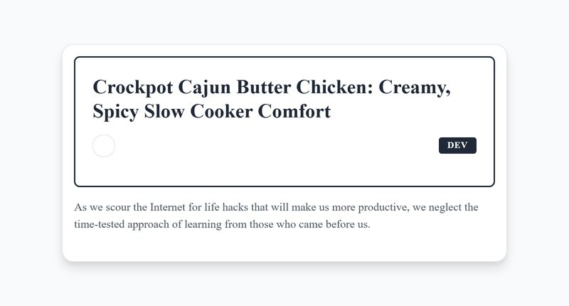 Rich & Spicy Cajun Butter Chicken