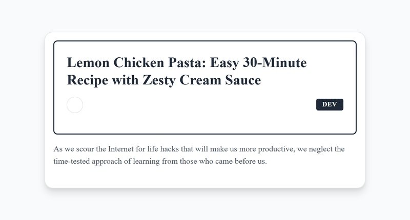 Lemon Chicken Pasta: Easy 30-Minute Recipe with Zesty Cream Sauce