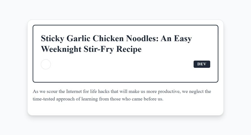 Irresistible Sticky Garlic Noodles