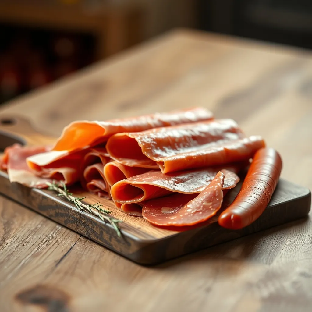 Assorted cured meats