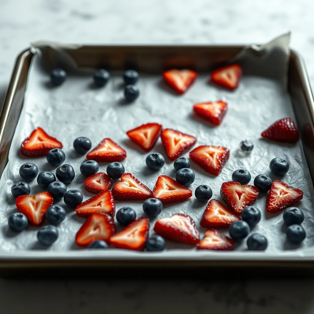 Baking sheet lined