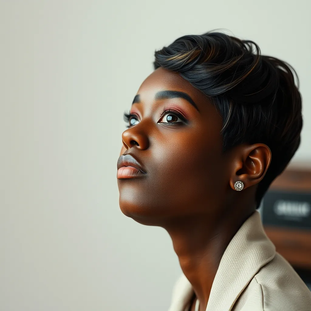 black woman tapered