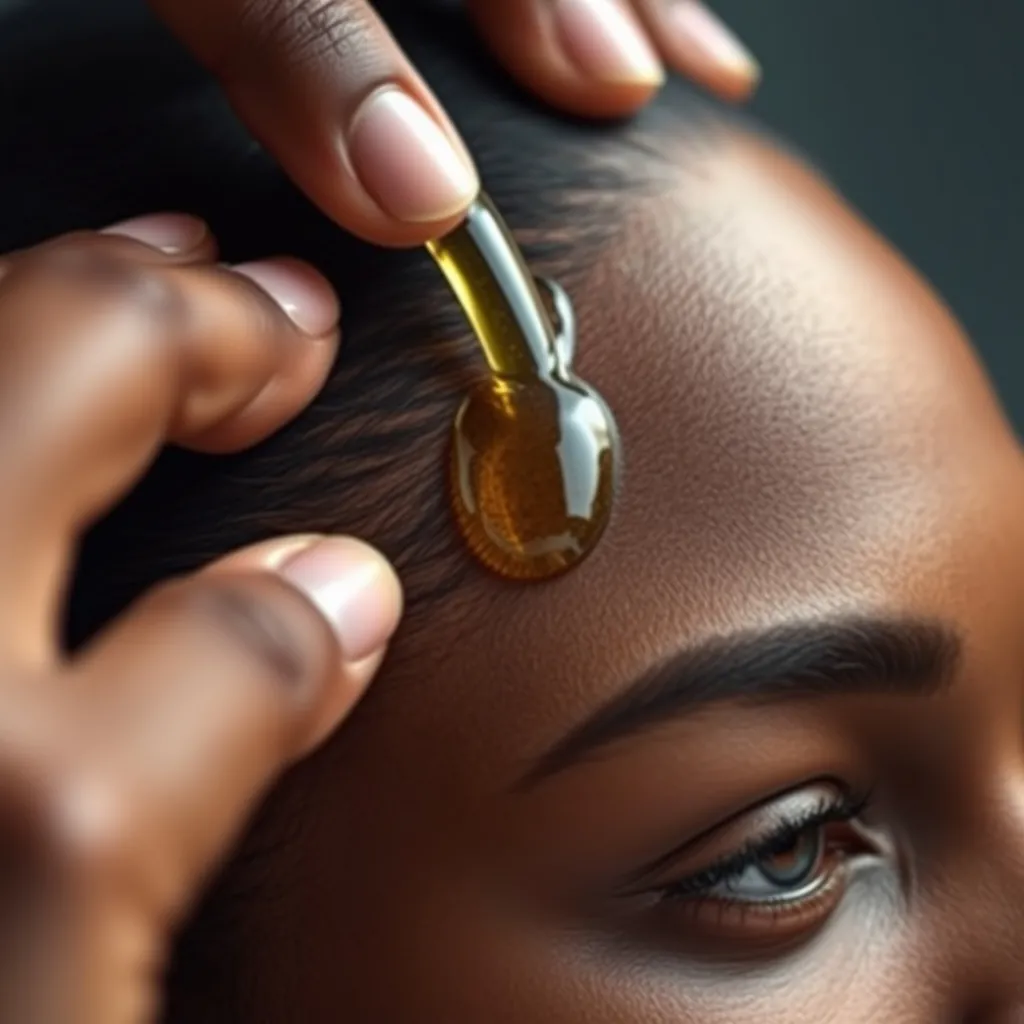 Black womans scalp