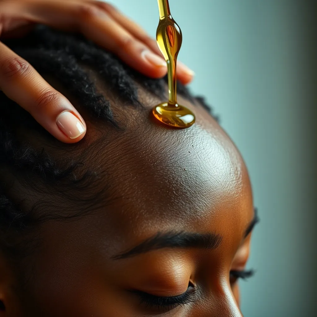 Black womans scalp