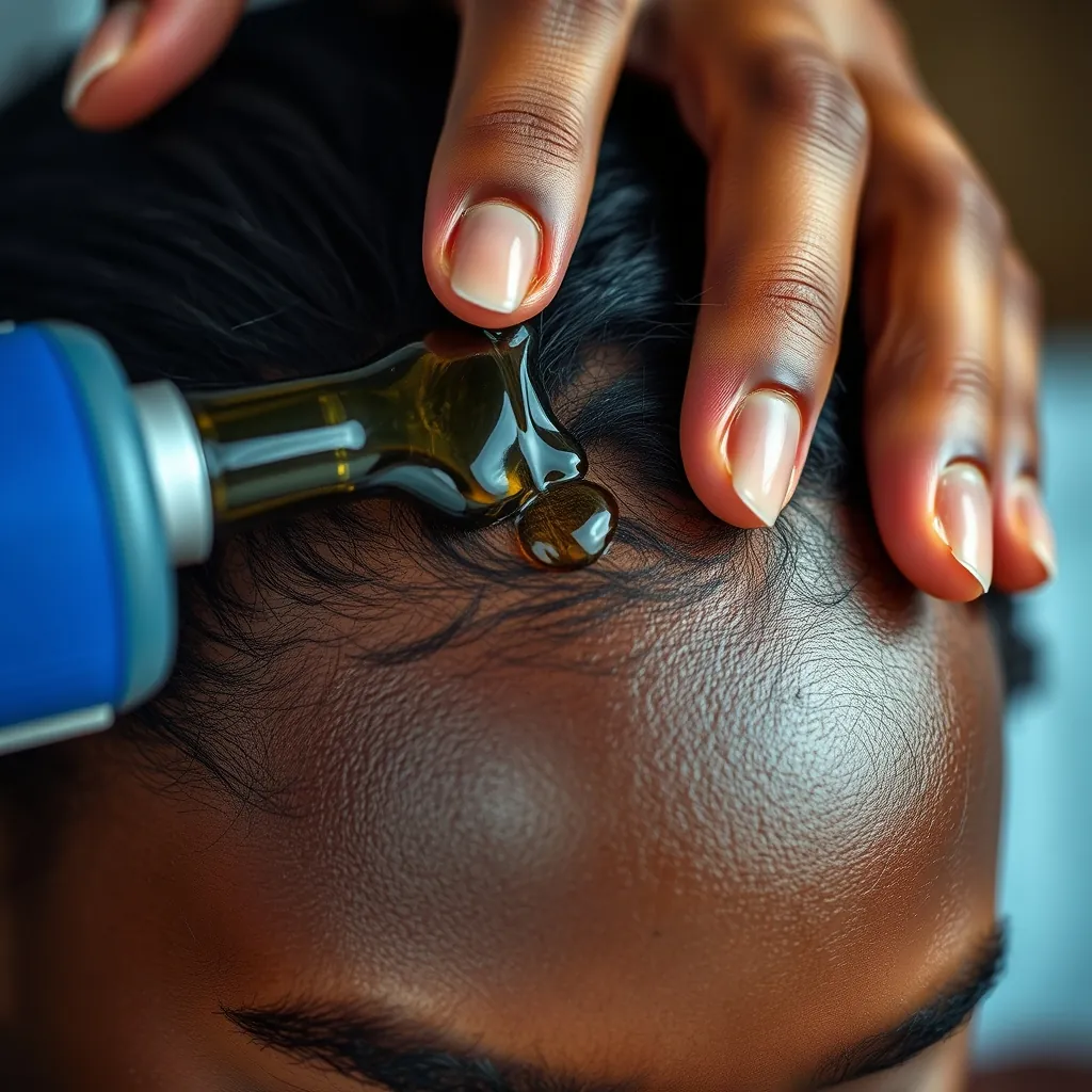 Black womans scalp