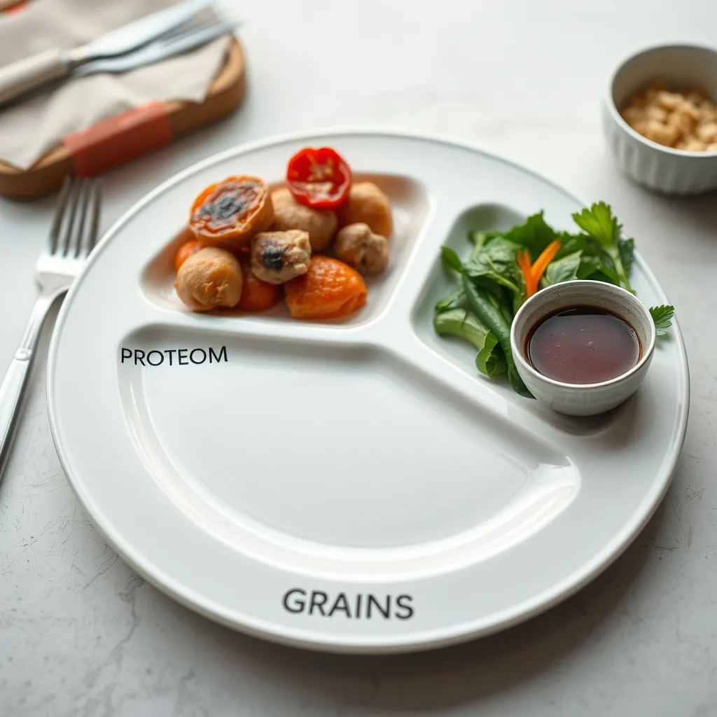Blank dinner plate