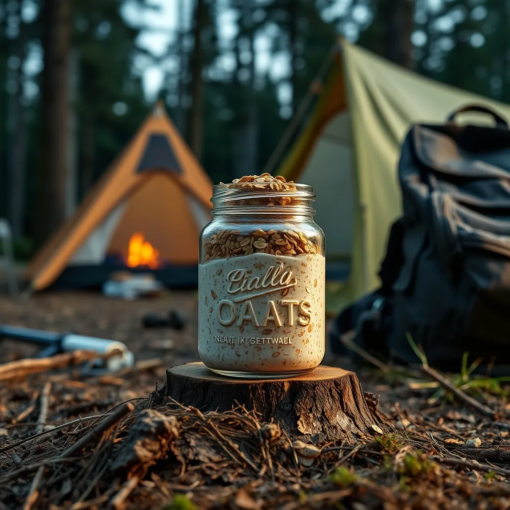 Camping setup jar