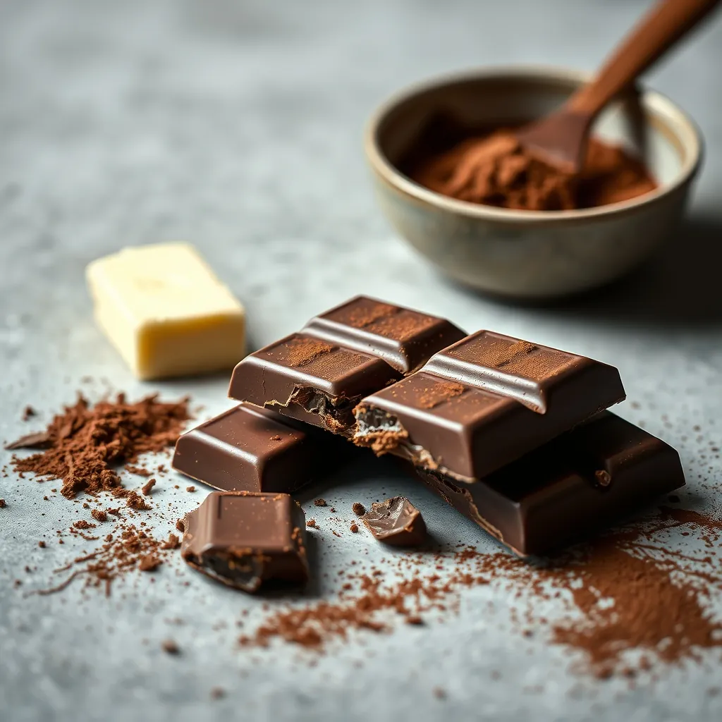 Chocolate bar broken