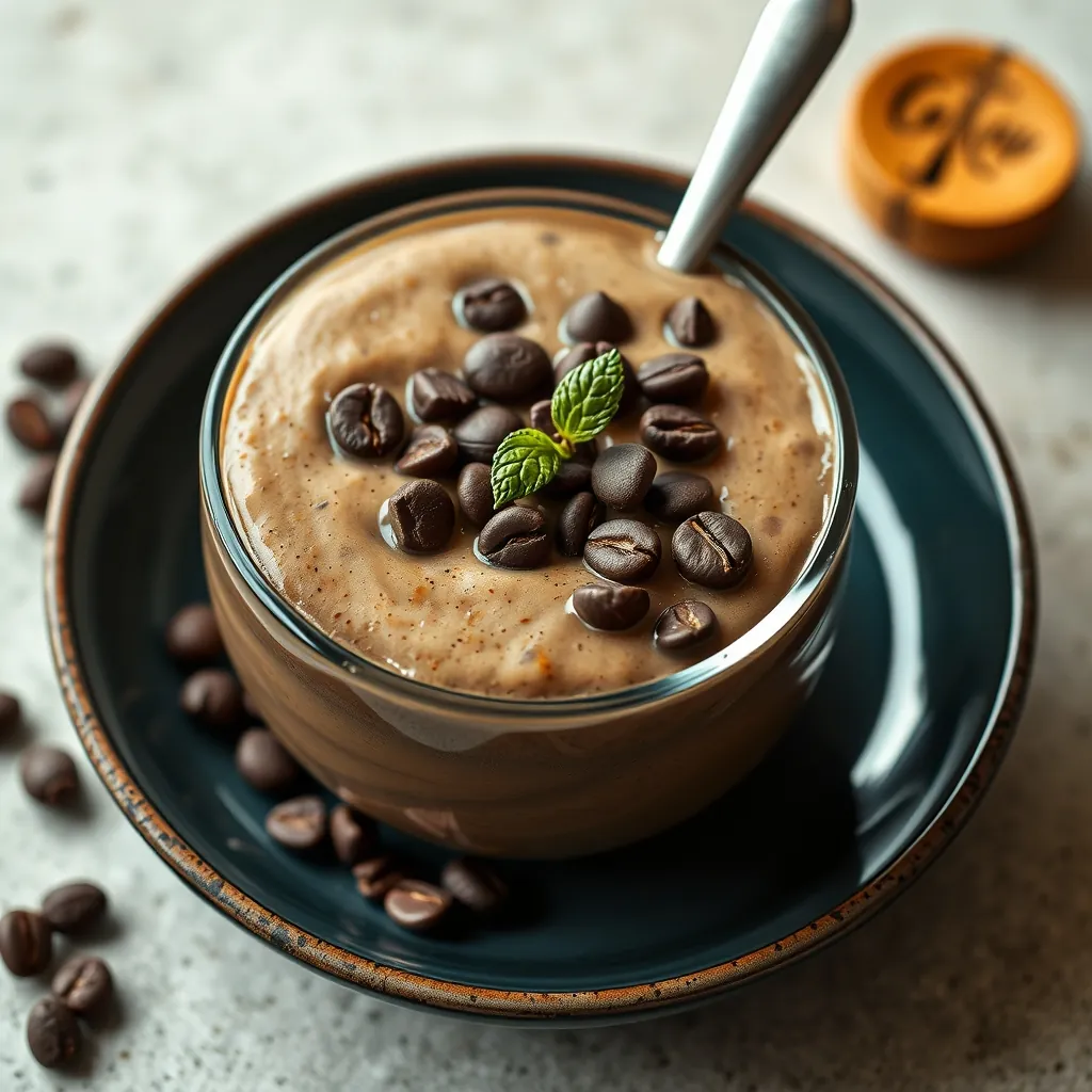 Coffeeinfused smoothie bowl