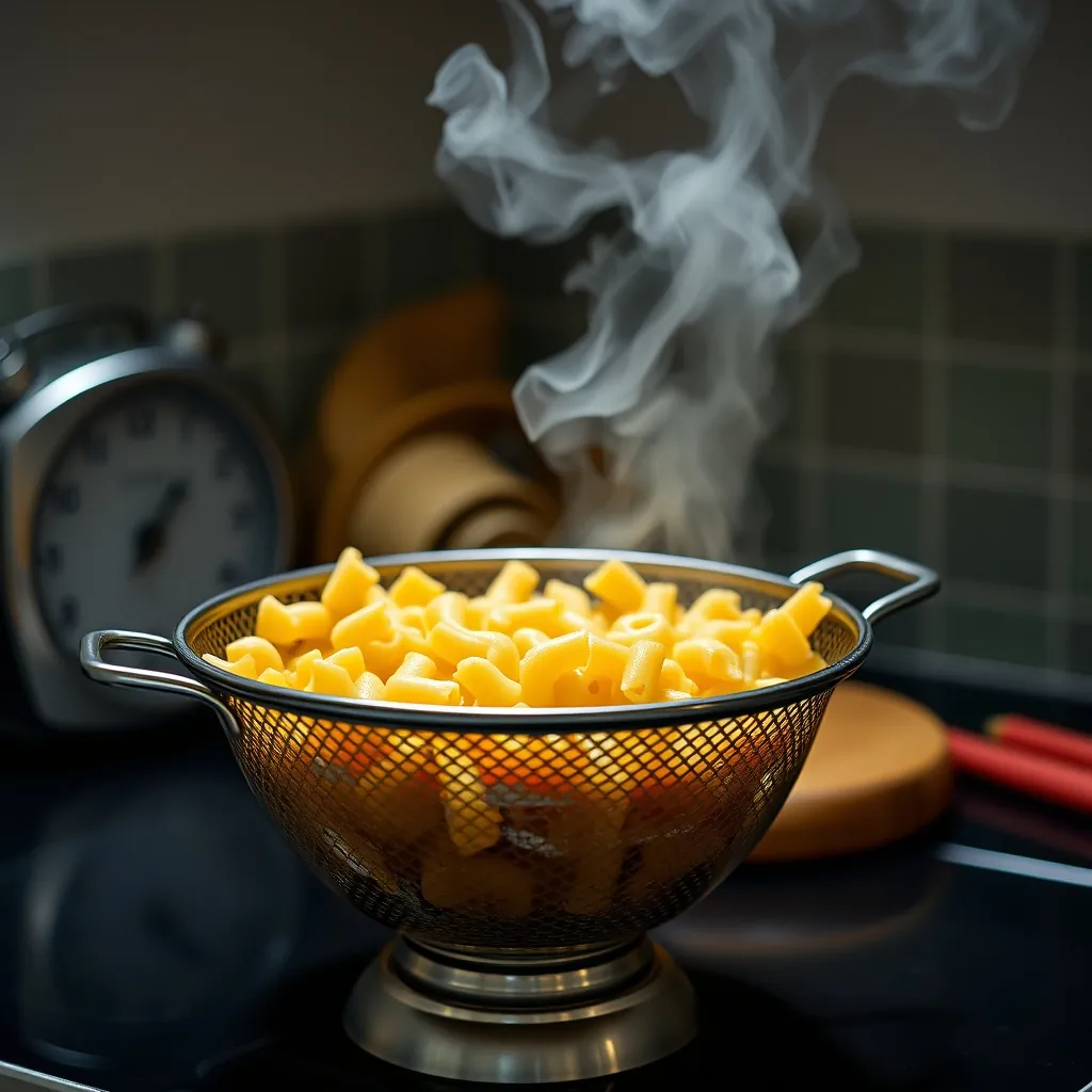 Colander draining elbow