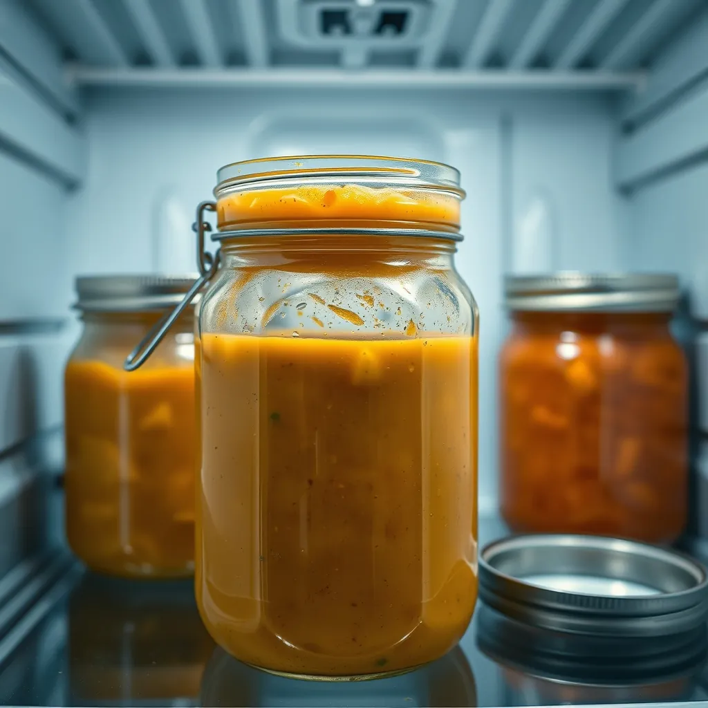 Glass jars filled