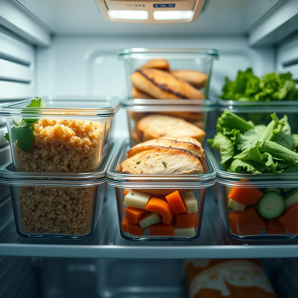 Glass meal prep