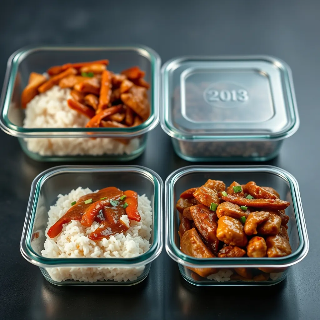 Glass meal prep