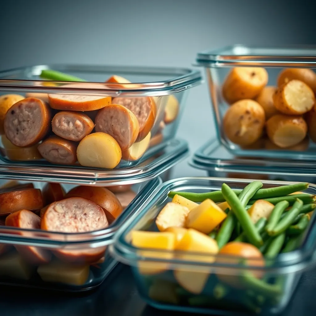 Glass meal prep