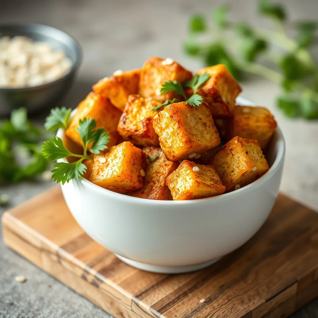 Crispy Air Fryer Tofu Recipe That Actually Tastes Good