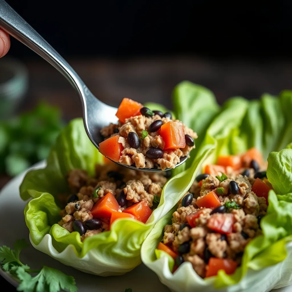 Ground turkey black