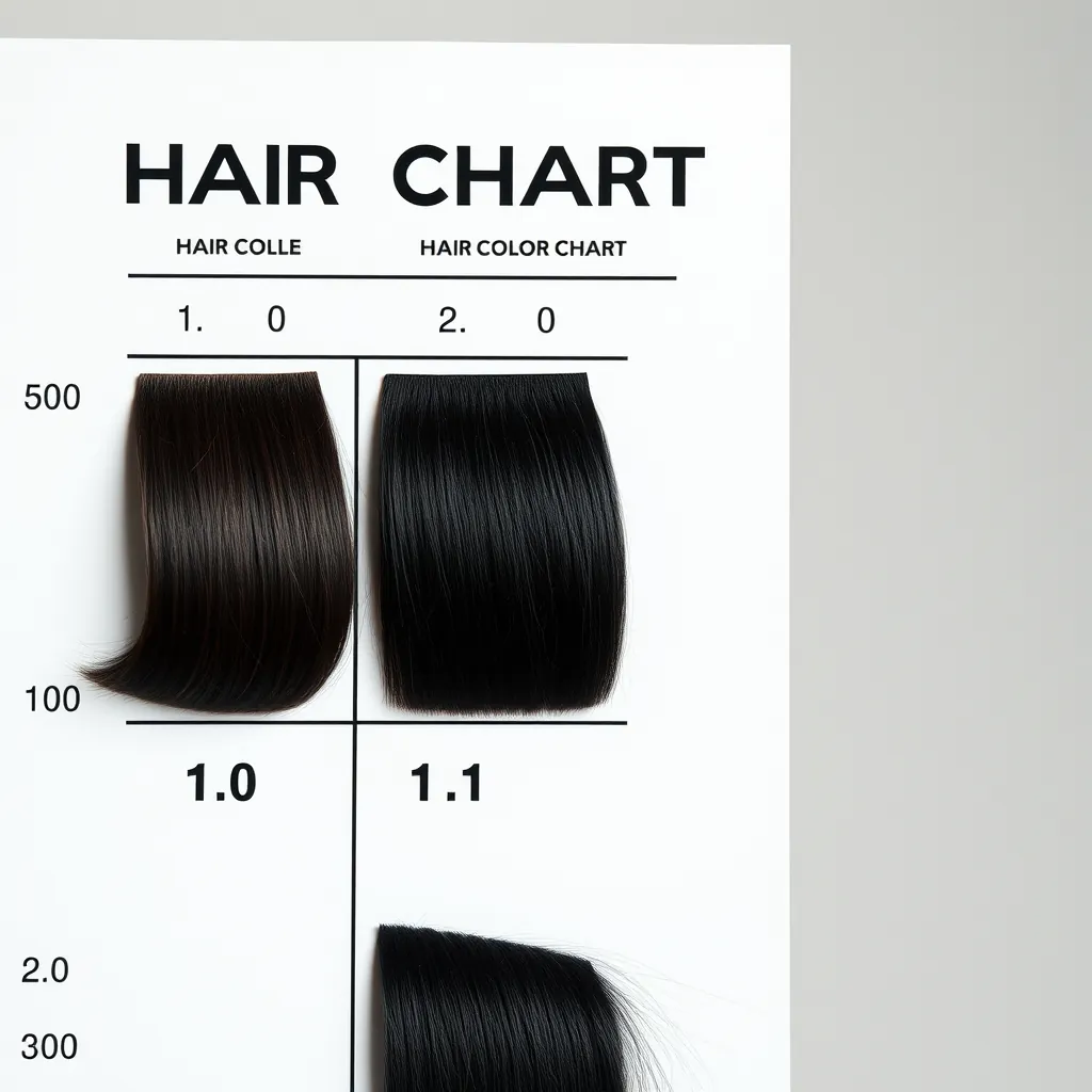 Hair color chart
