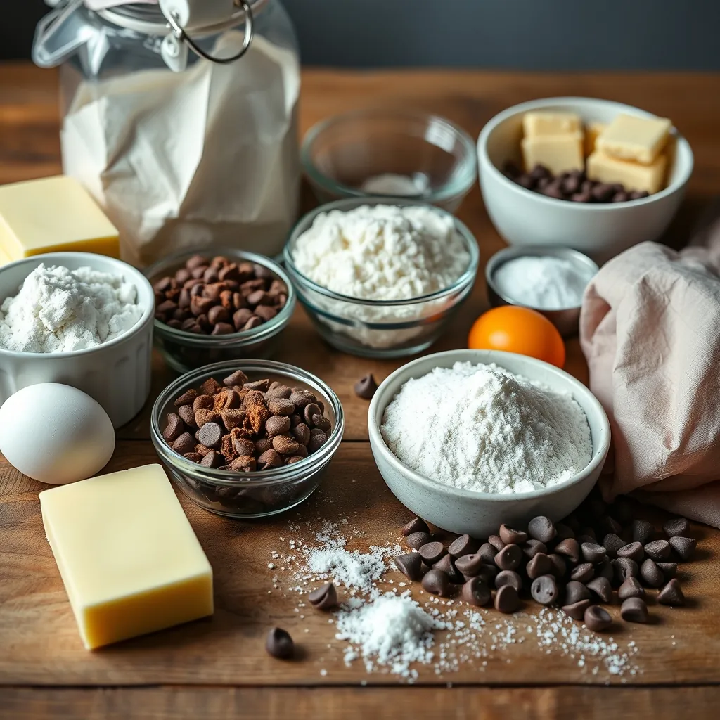 Ingredients softbaked chocolate