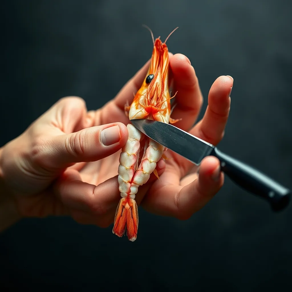 Knife exposing vein