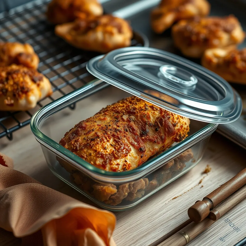 Leftover crispy chicken