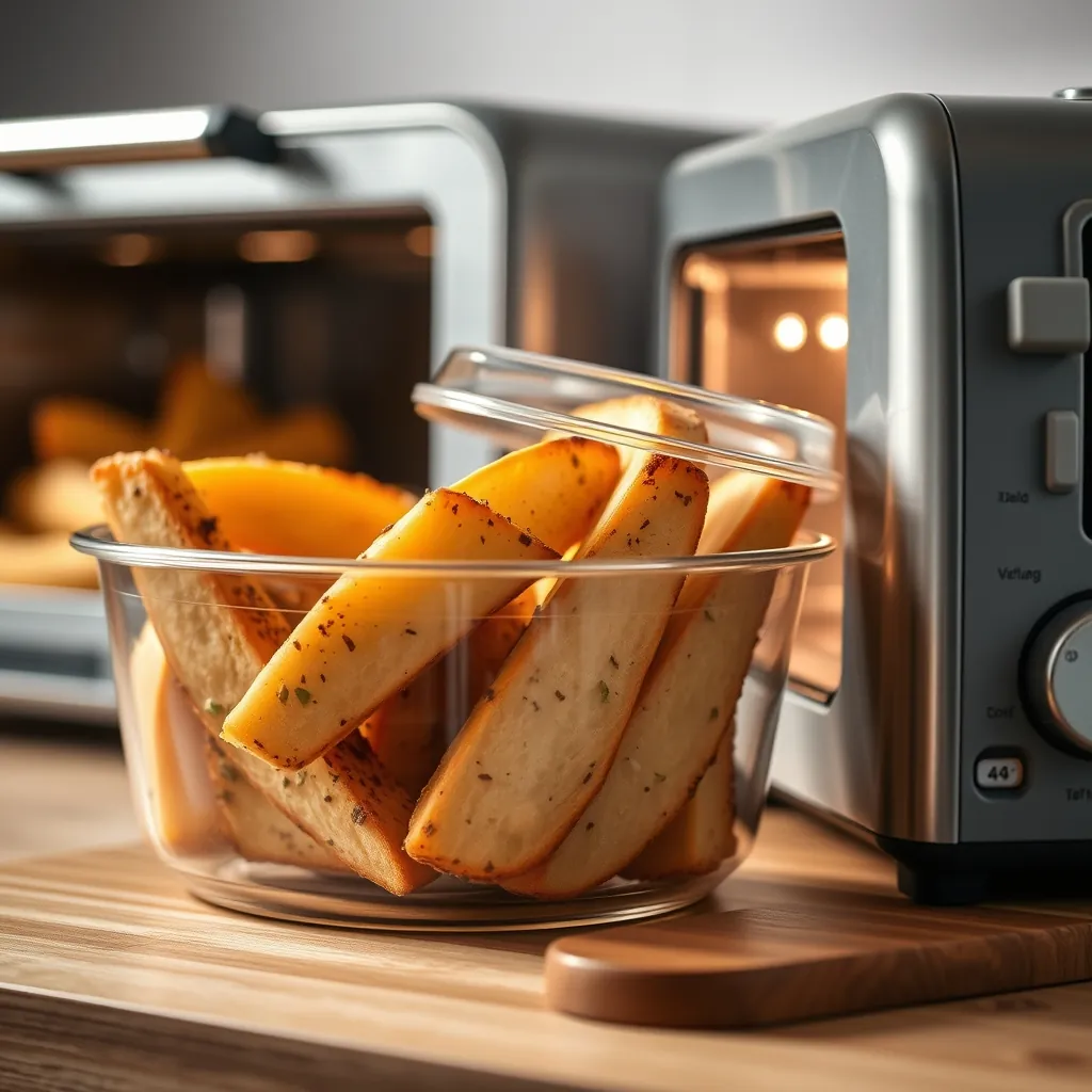 Leftover wedges stored
