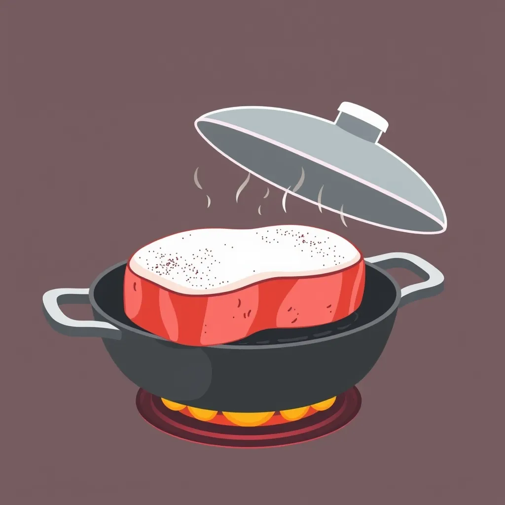 modern frozen steak