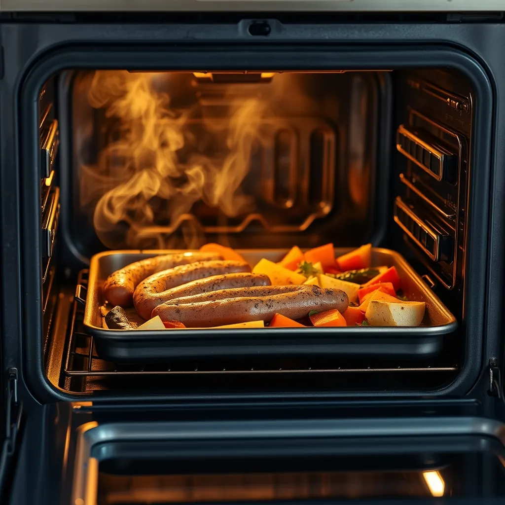 Oven door open