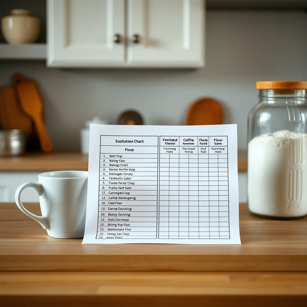 Printed baking substitution