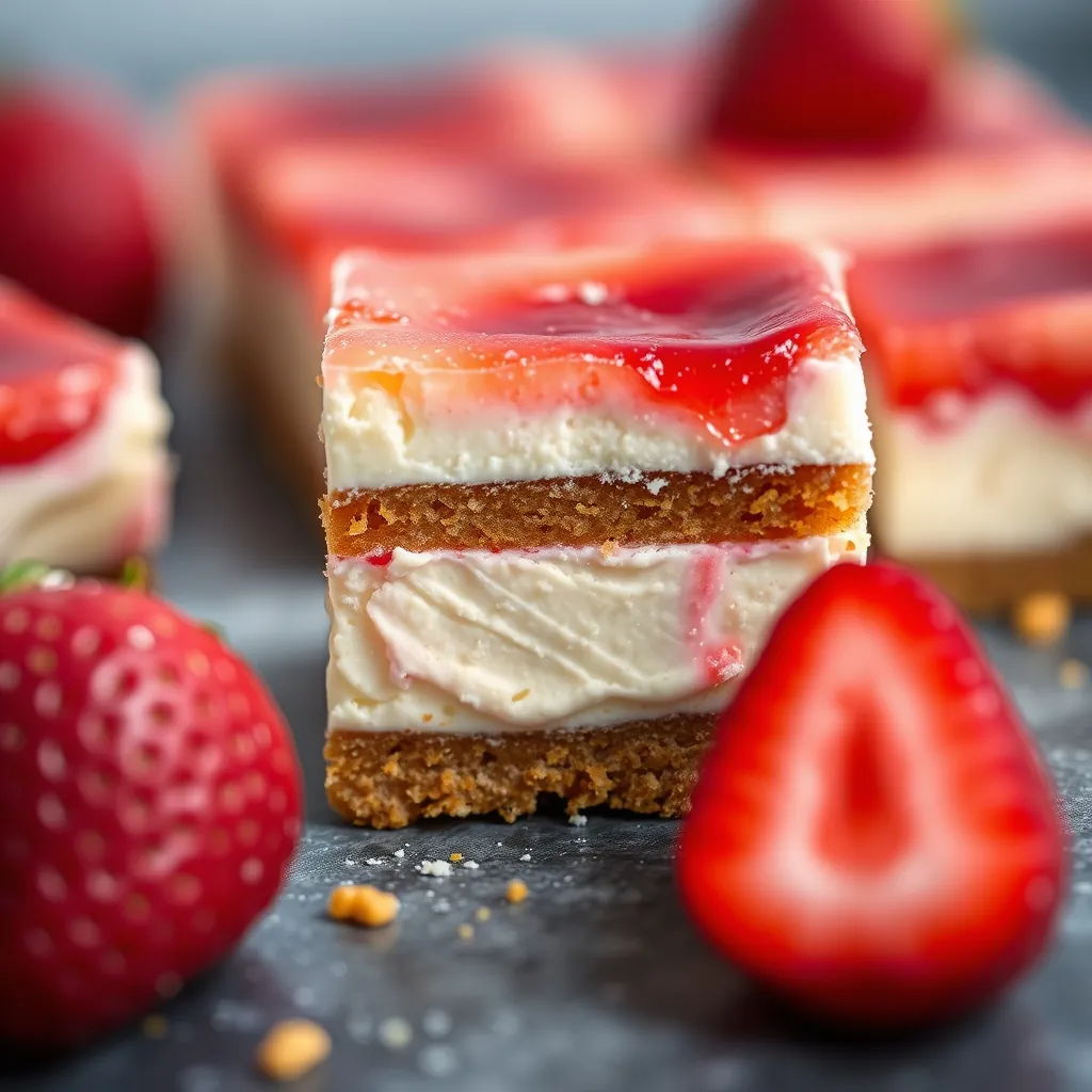 Single nobake strawberry